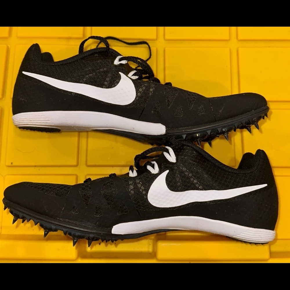 Nike Rival m multi use black and white track cleats size 10 - Picture 2 of 4